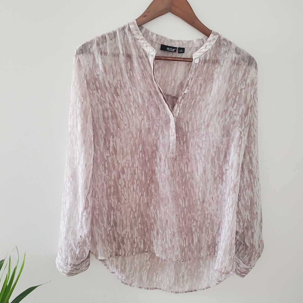 a.n.a sheer blouse
